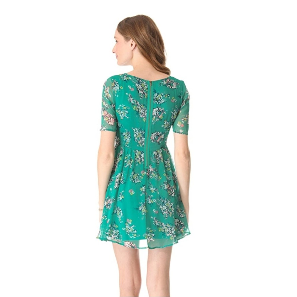 Ella Moss Citrus Floral Dress Teal Green Size M - Picture 9 of 9